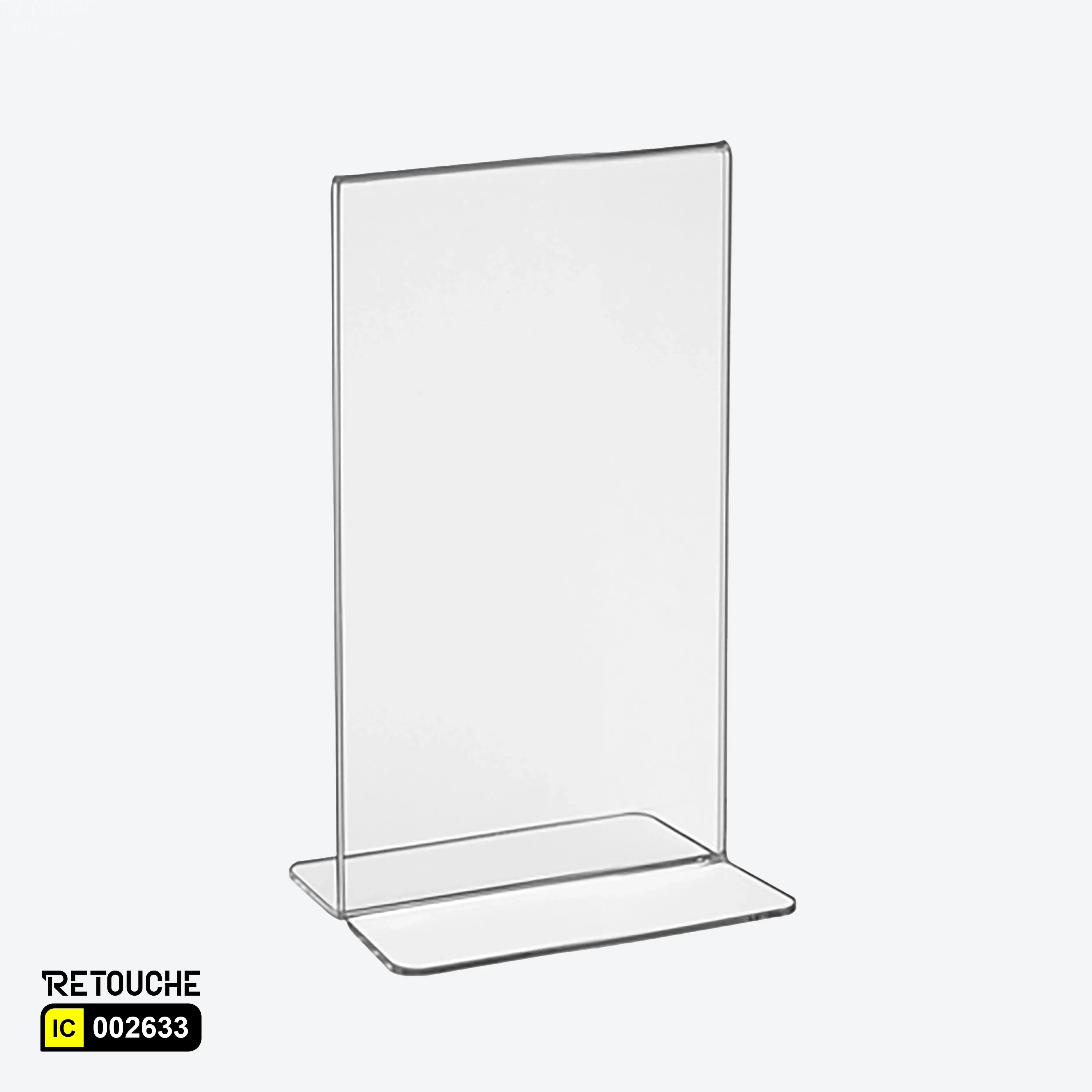 Acrylic Holder, Clear, Size : 25X12 cm
