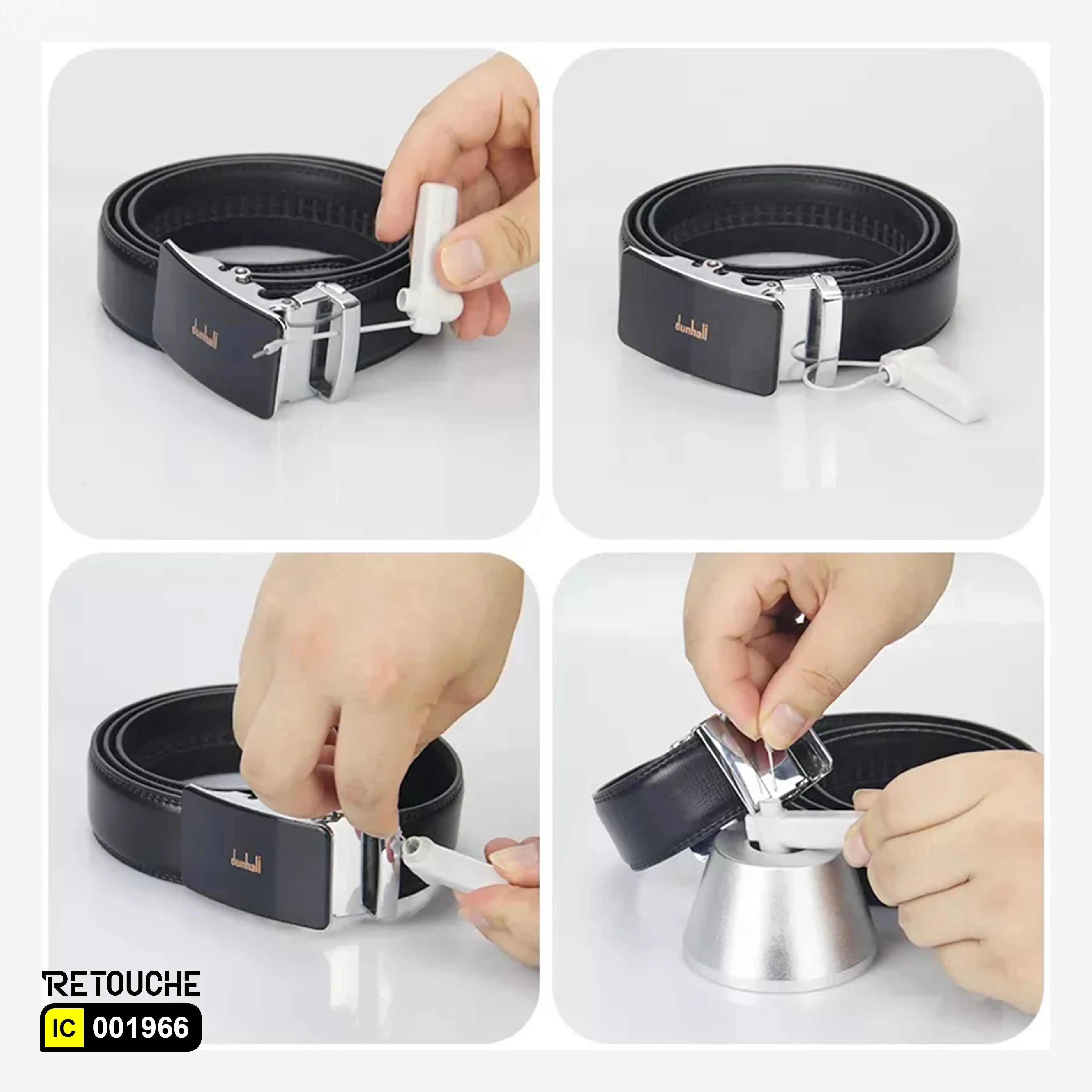 Anti-theft Security EAS Hard Tag with Lanyard Locker, White Color