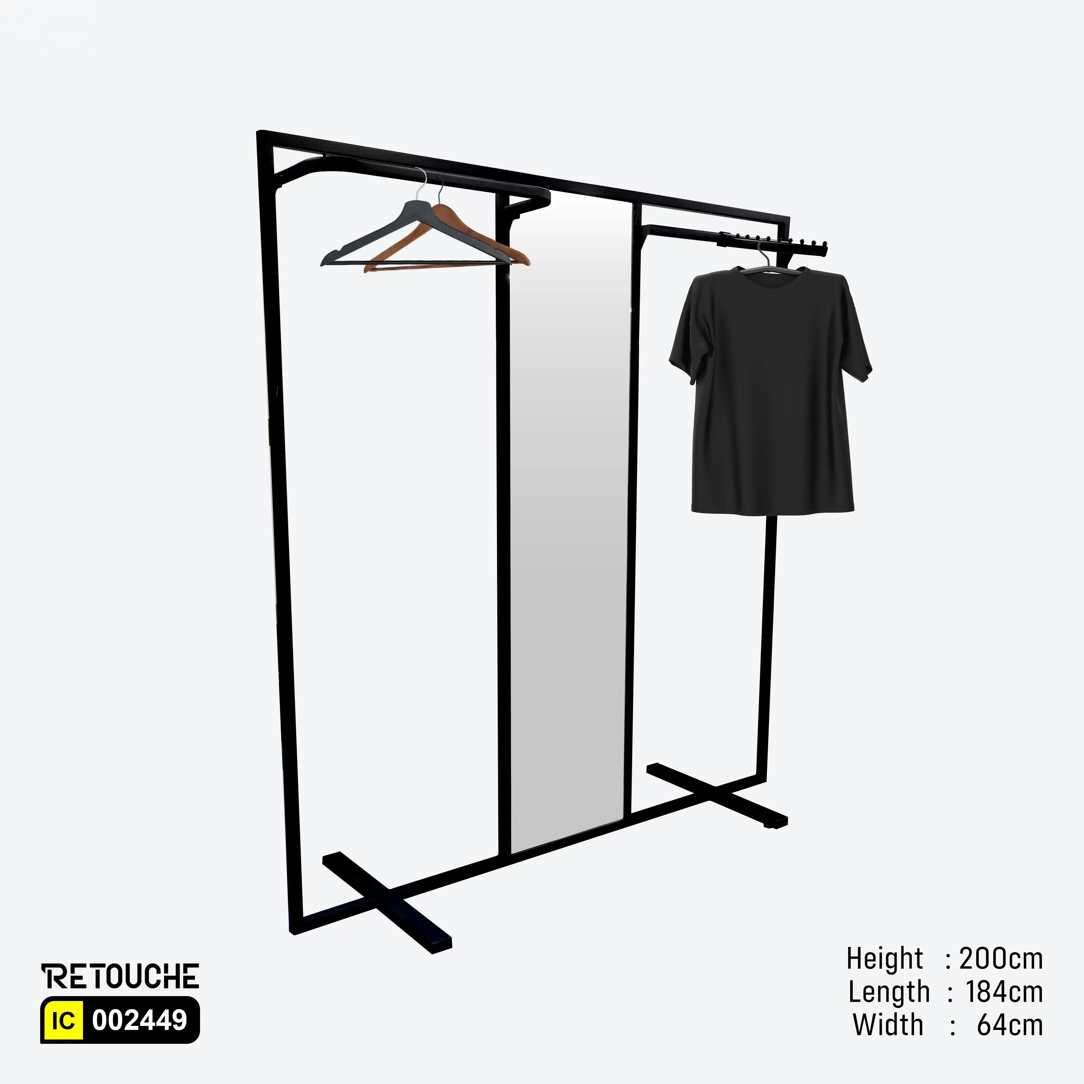 Black Stand With Mirror