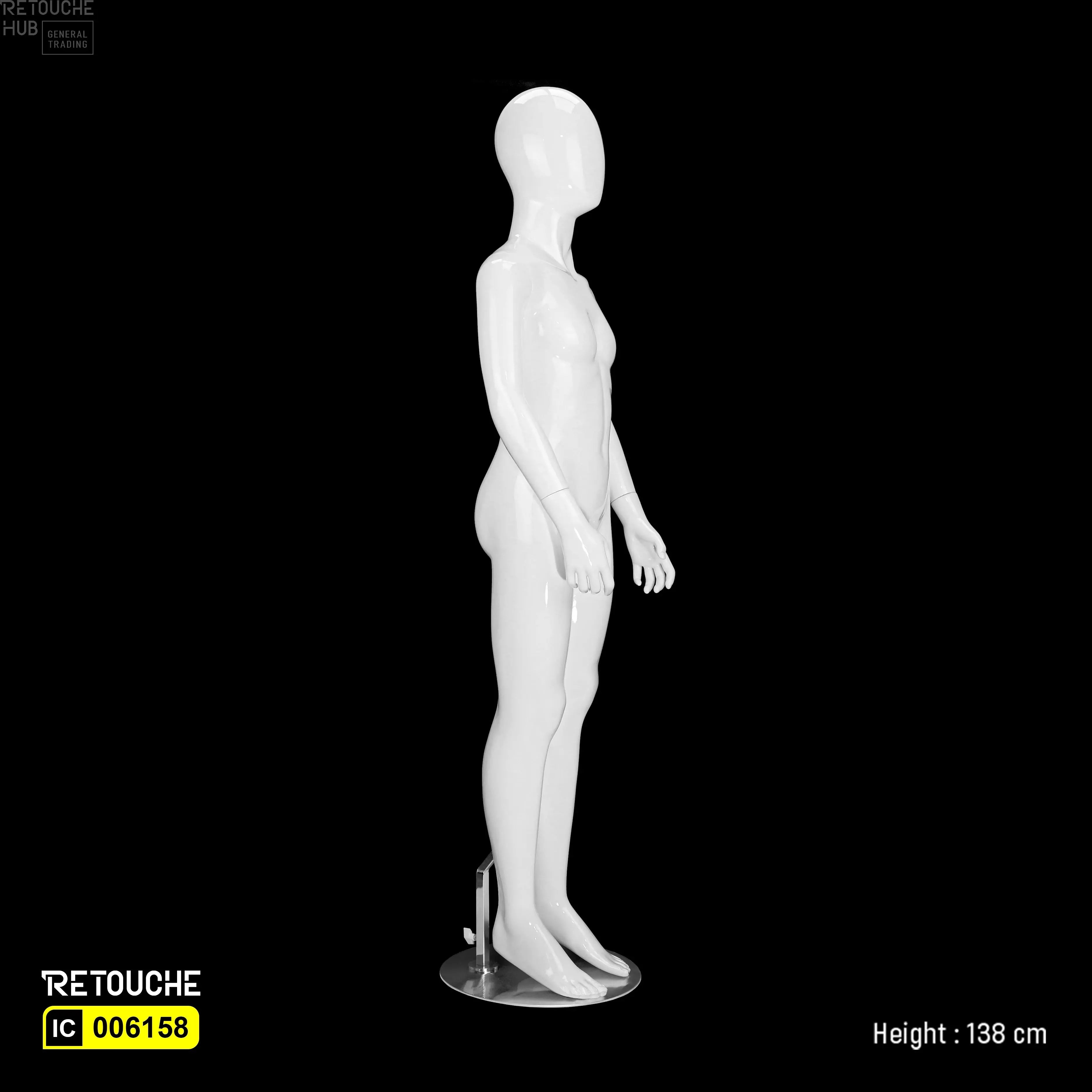Children mannequin, Egg face mannequin, White glossy mannequin
Mannequin for 9–10 years old, Kids clothing display
Retail display mannequin, 138 cm tall mannequin, Lightweight children mannequin, Store-ready mannequin, Durable kids mannequin