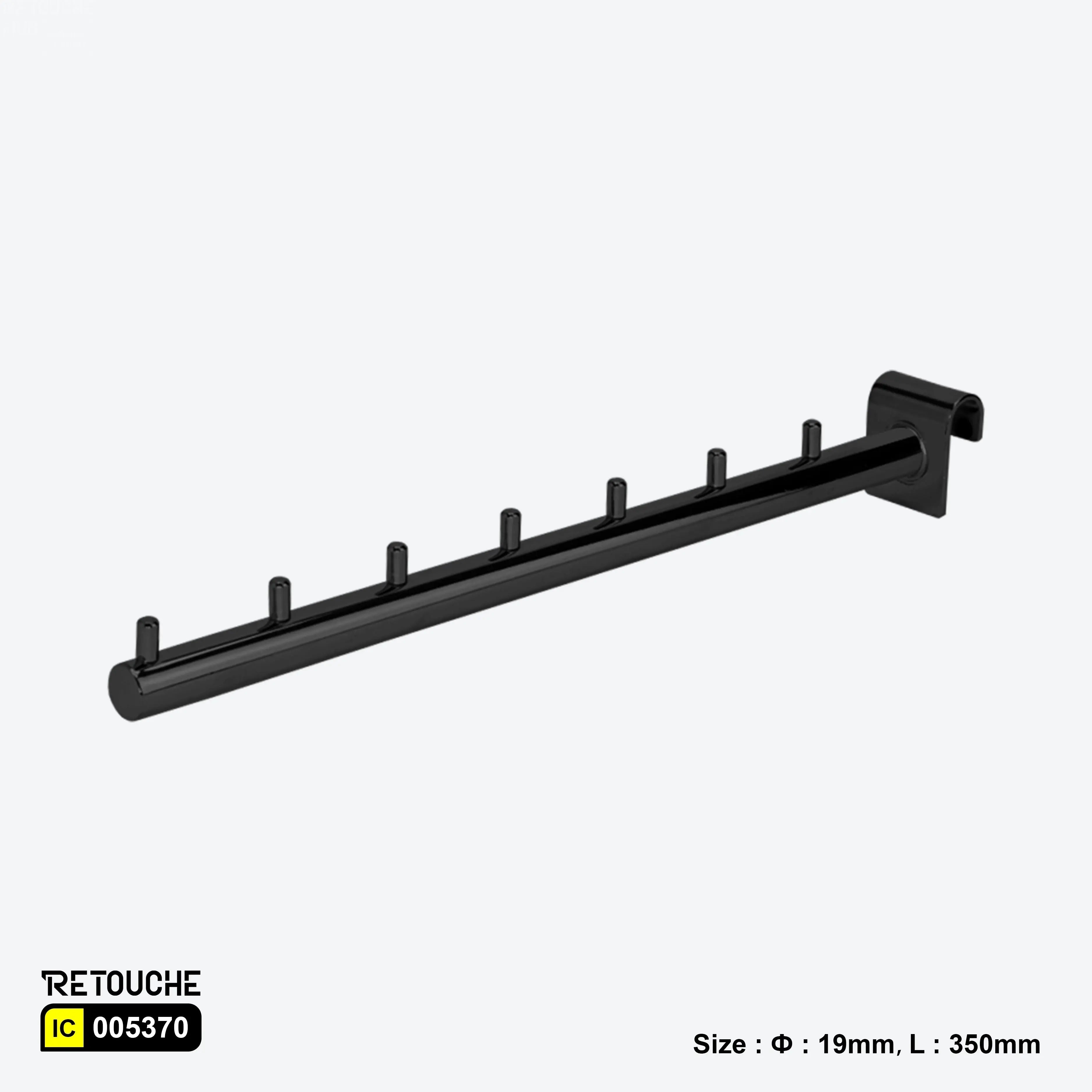 Display Hook for Oval Crossbar, with Pins, Metal Oval Tube & Accessories