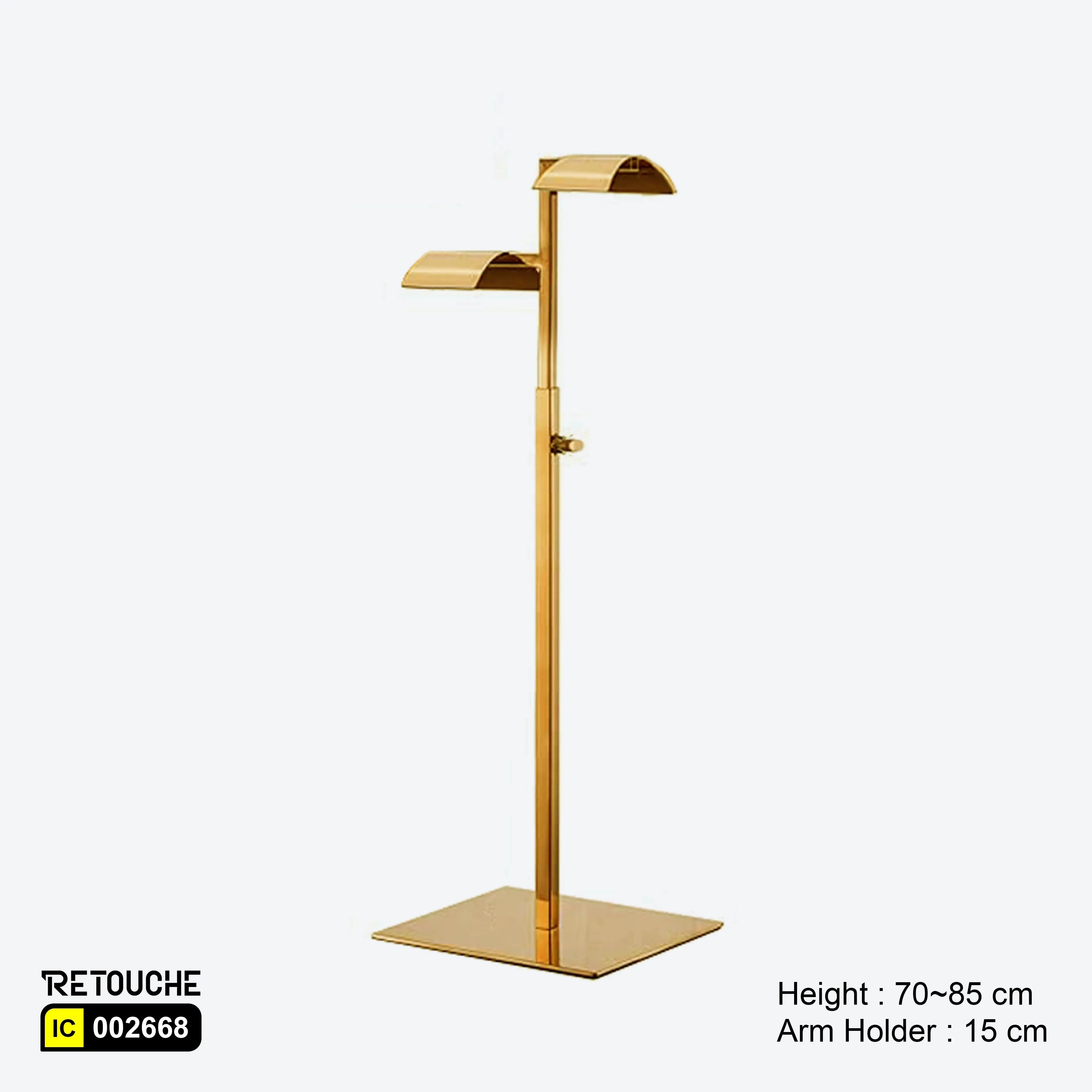 Display Stand, Double Holder, for Hand Bag Displays & Showcases