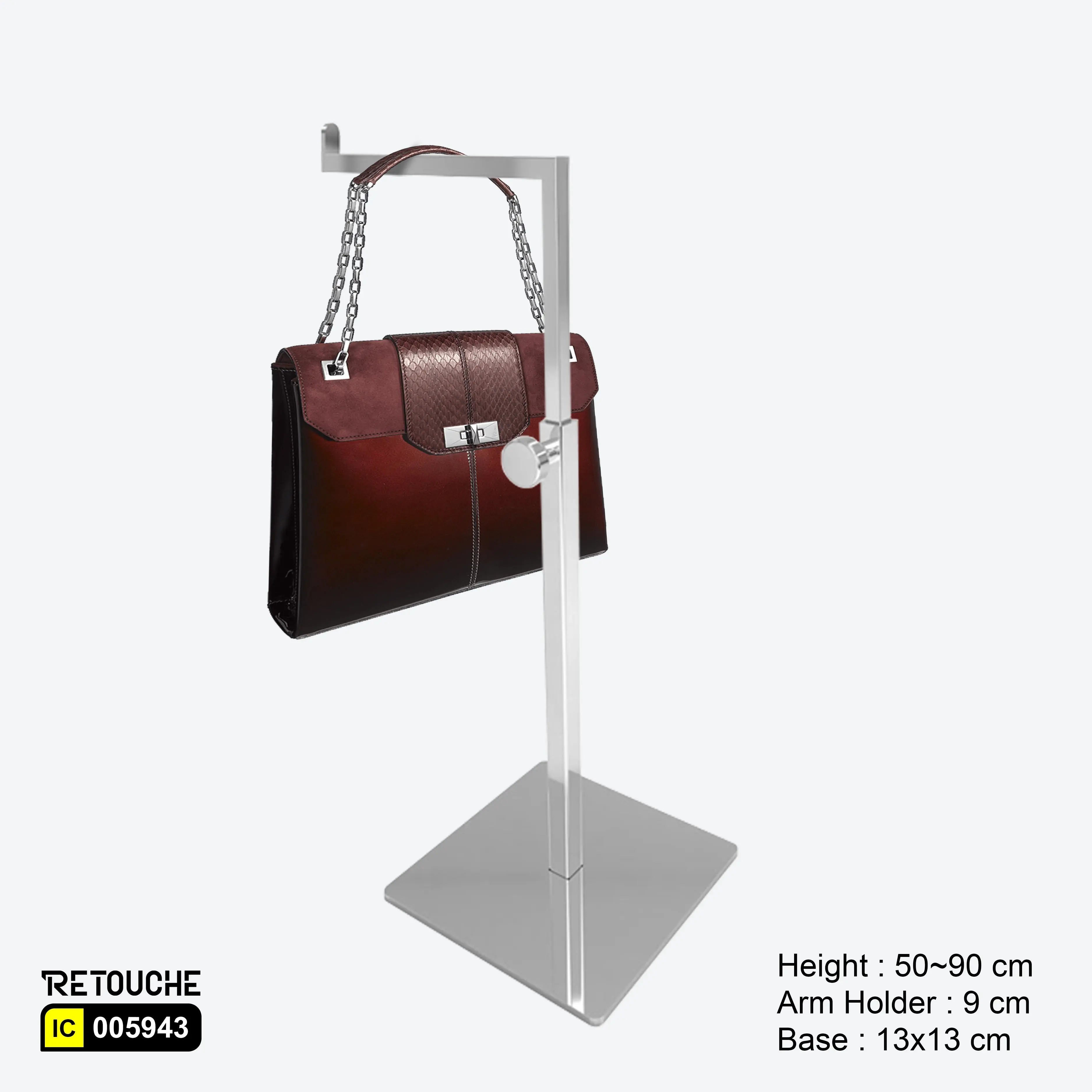 Display Stand, L-Shaped, Single Hook Holder,for Hand Bag & Necklace Displays & Showcases