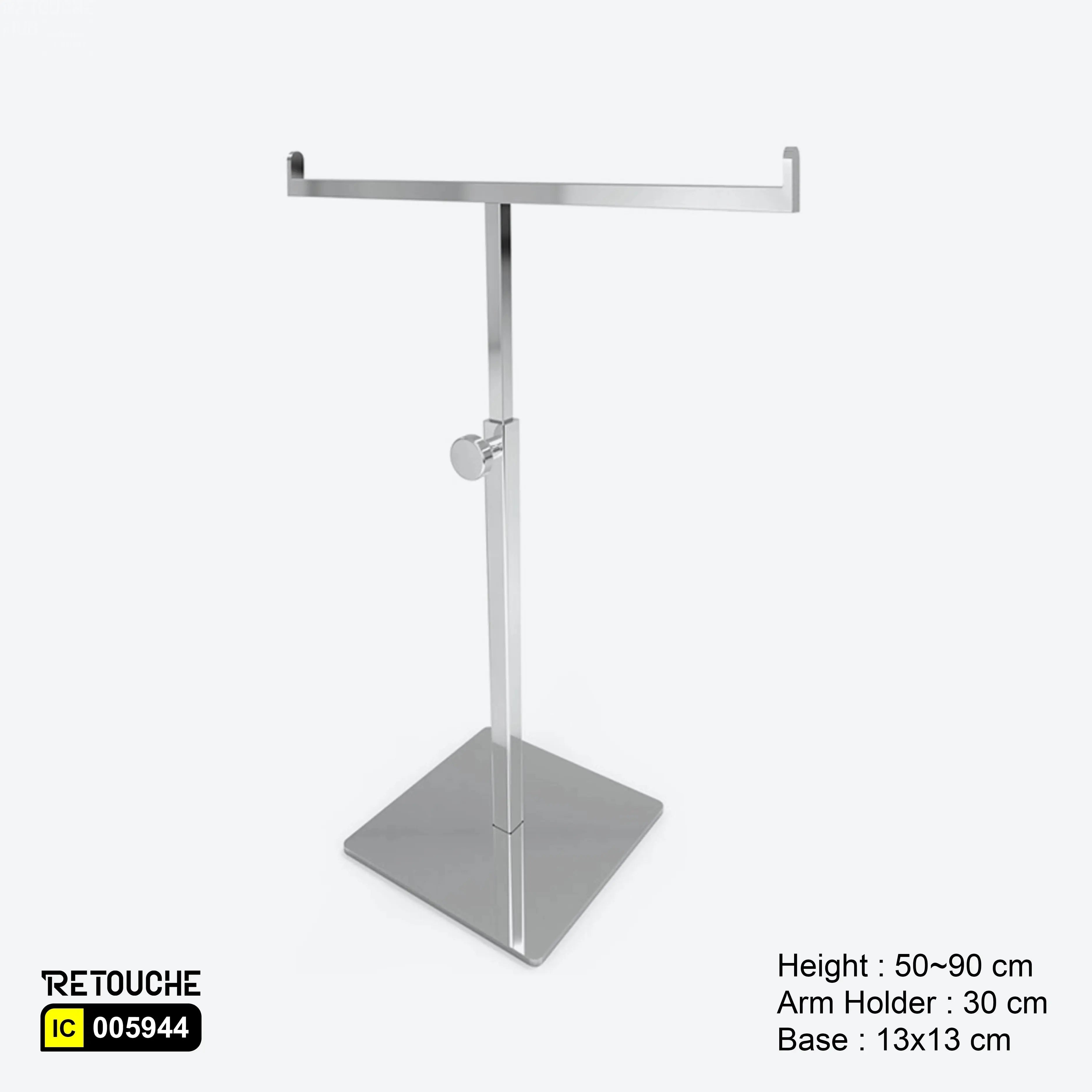 Display Stand, T-Shaped, Double Hook Holder, for Hand Bag & Necklace Displays & Showcases
