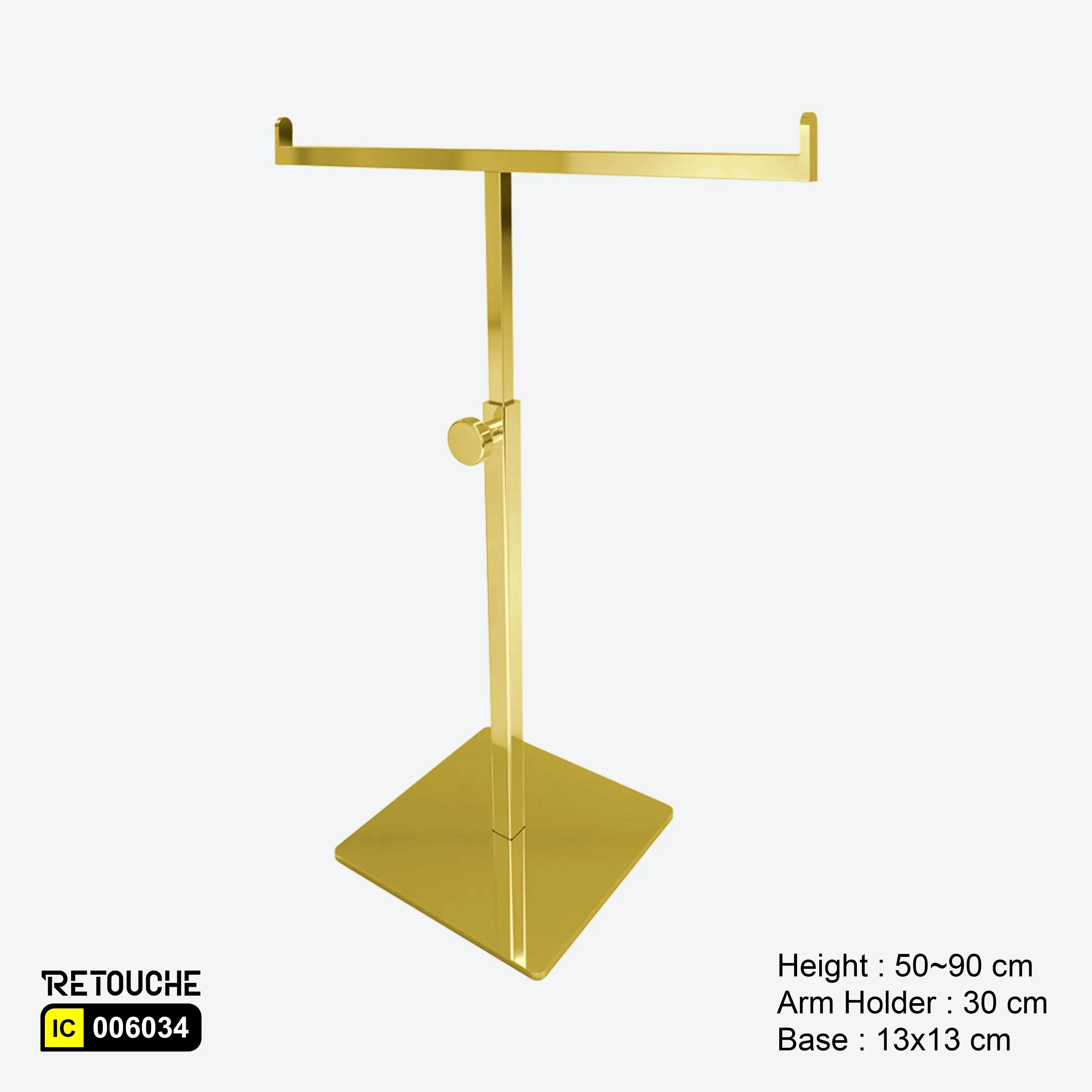 Display Stand, T-Shaped, Double Hook Holder, for Hand Bag & Necklace Displays & Showcases