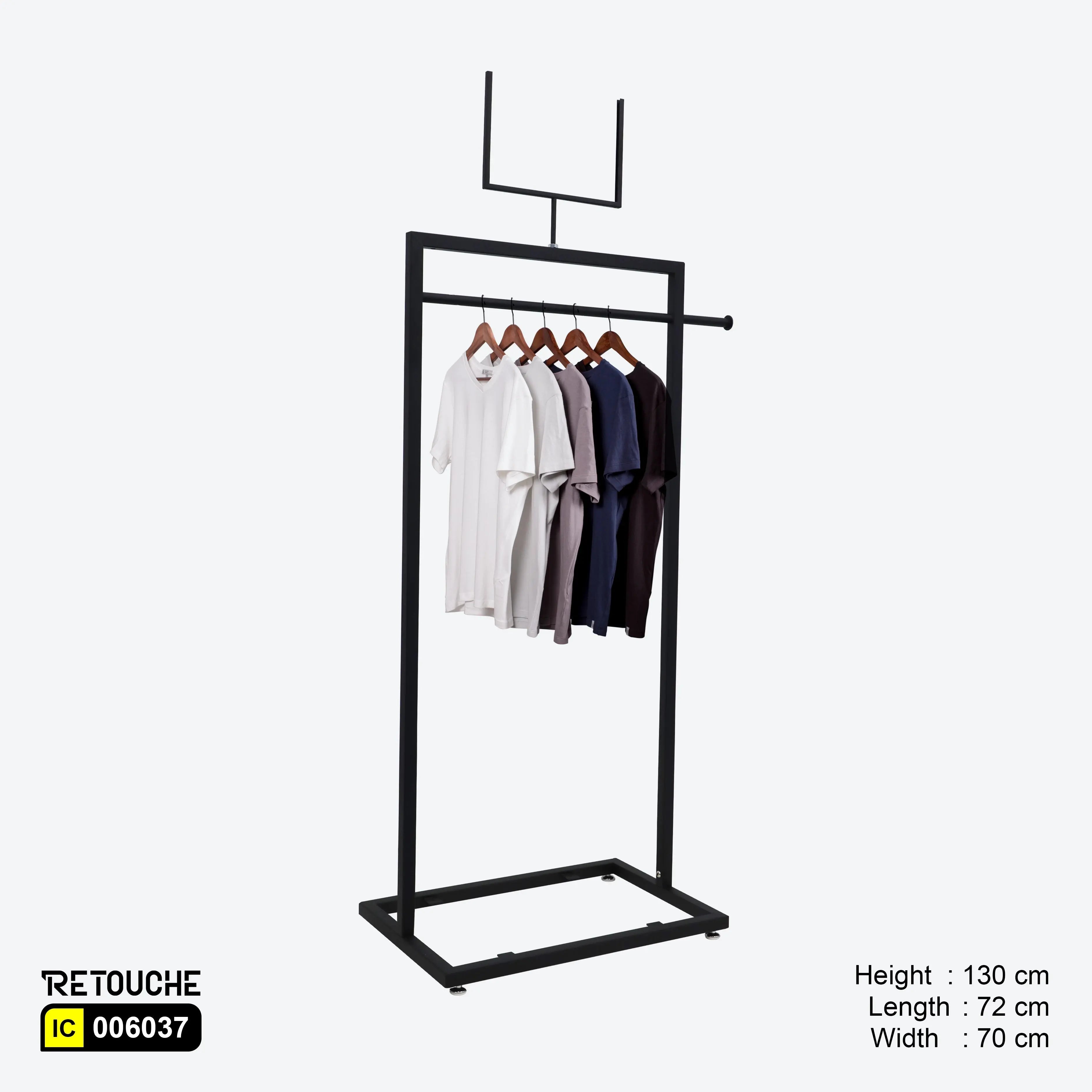 Display Table (Only Metal Parts) Emb Black Clothes Stands