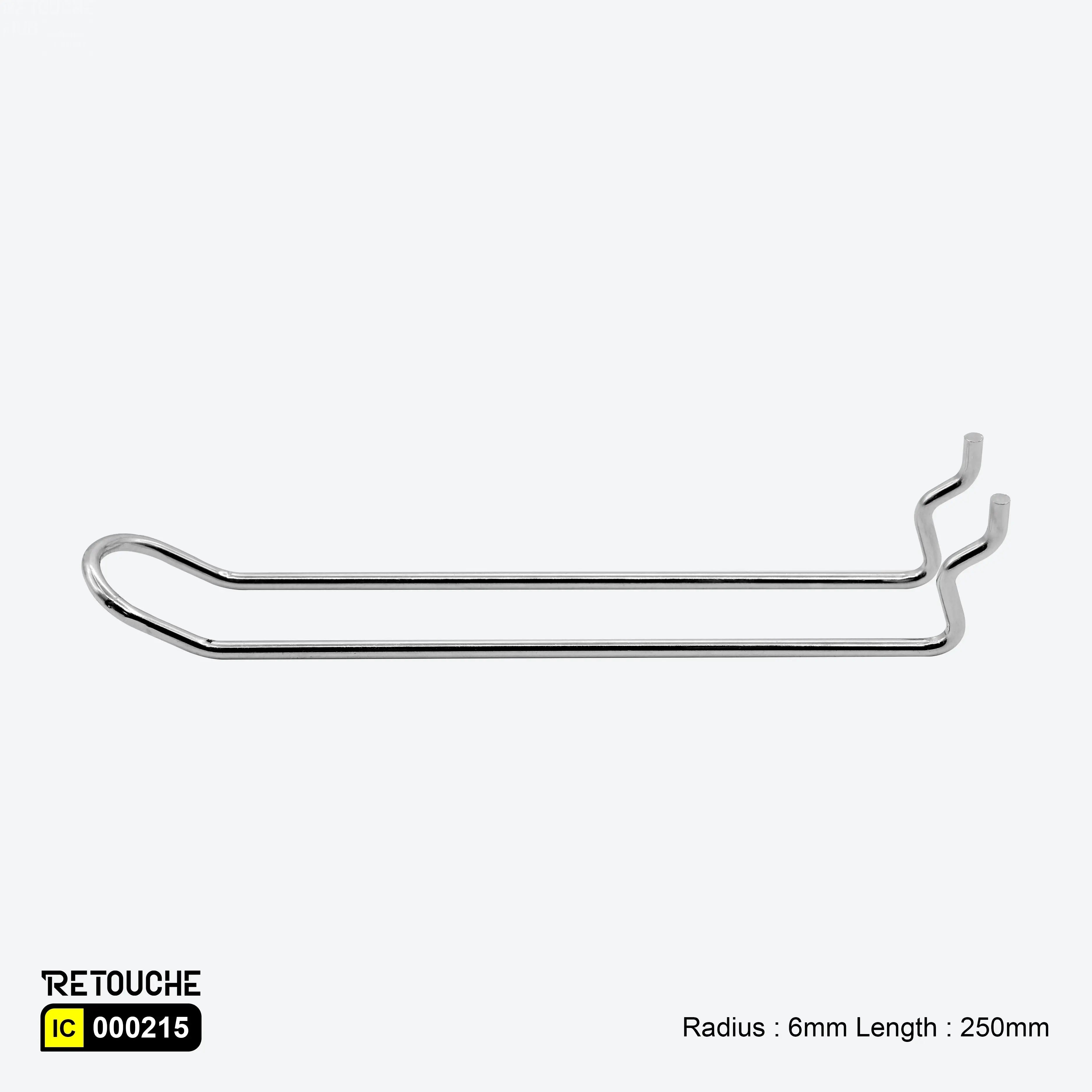 Double Key Holder 4.0mmx6” Chrome Peg Boards