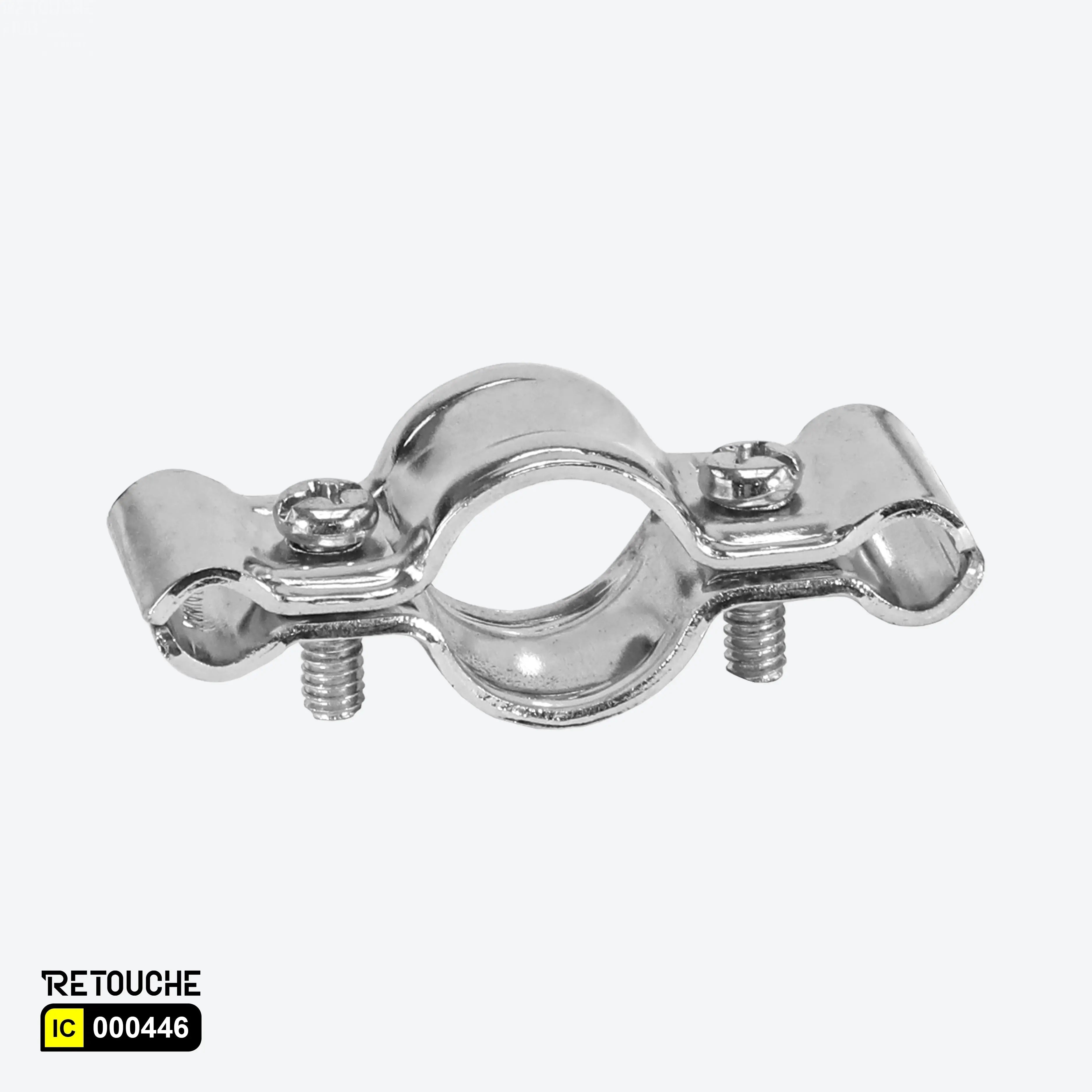 Gridwall panel connector, Chrome finish connector
Metal gridwall fixture, Secure gridwall connection
Round tube gridwall connector, Chrome metal connector
Durable display fixture, Easy-to-install gridwall accessory
Strong gridwall panel support, Gridwall leg attachment connector