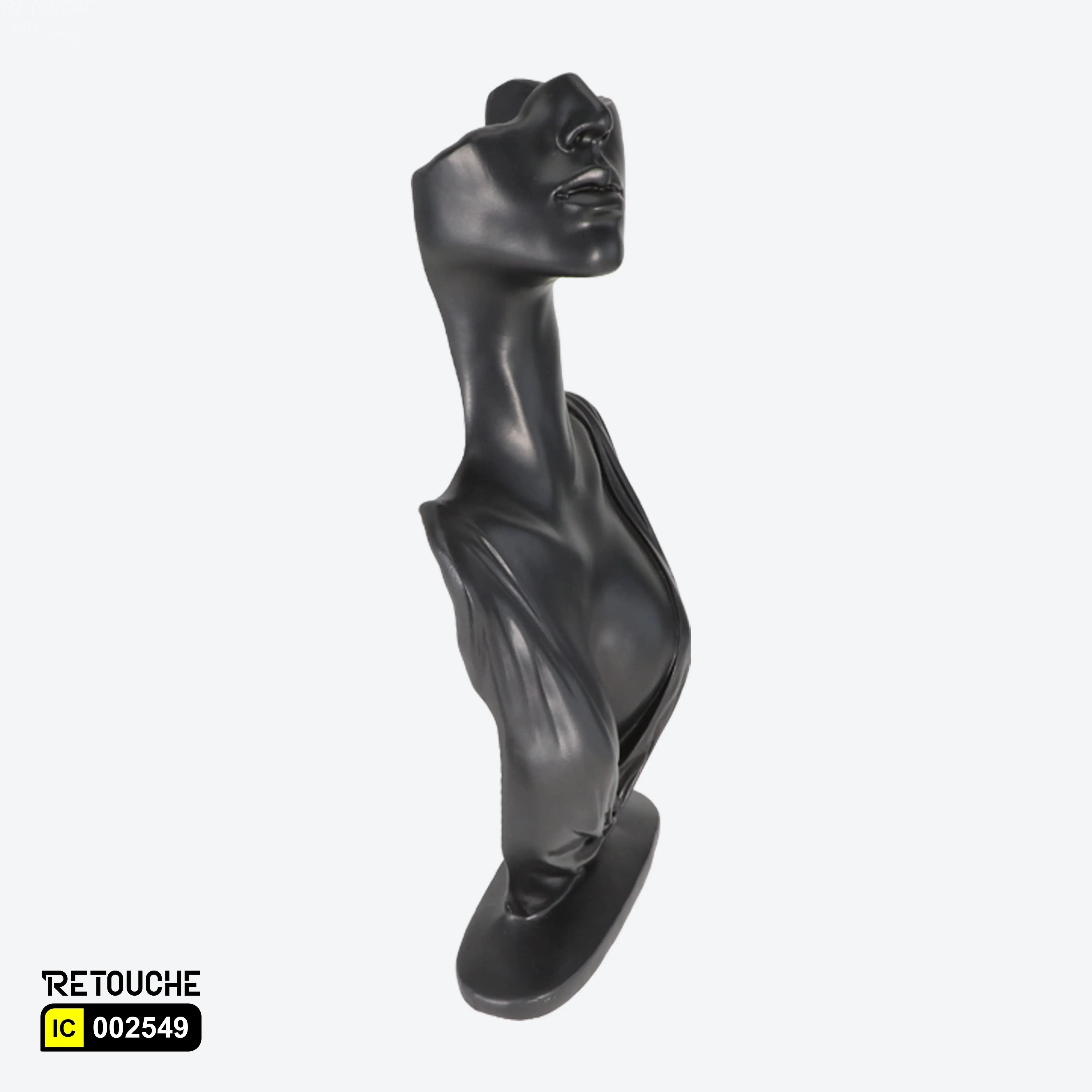 Female Mannequin Bust Jewelry Display, Black Color Displays & Showcases