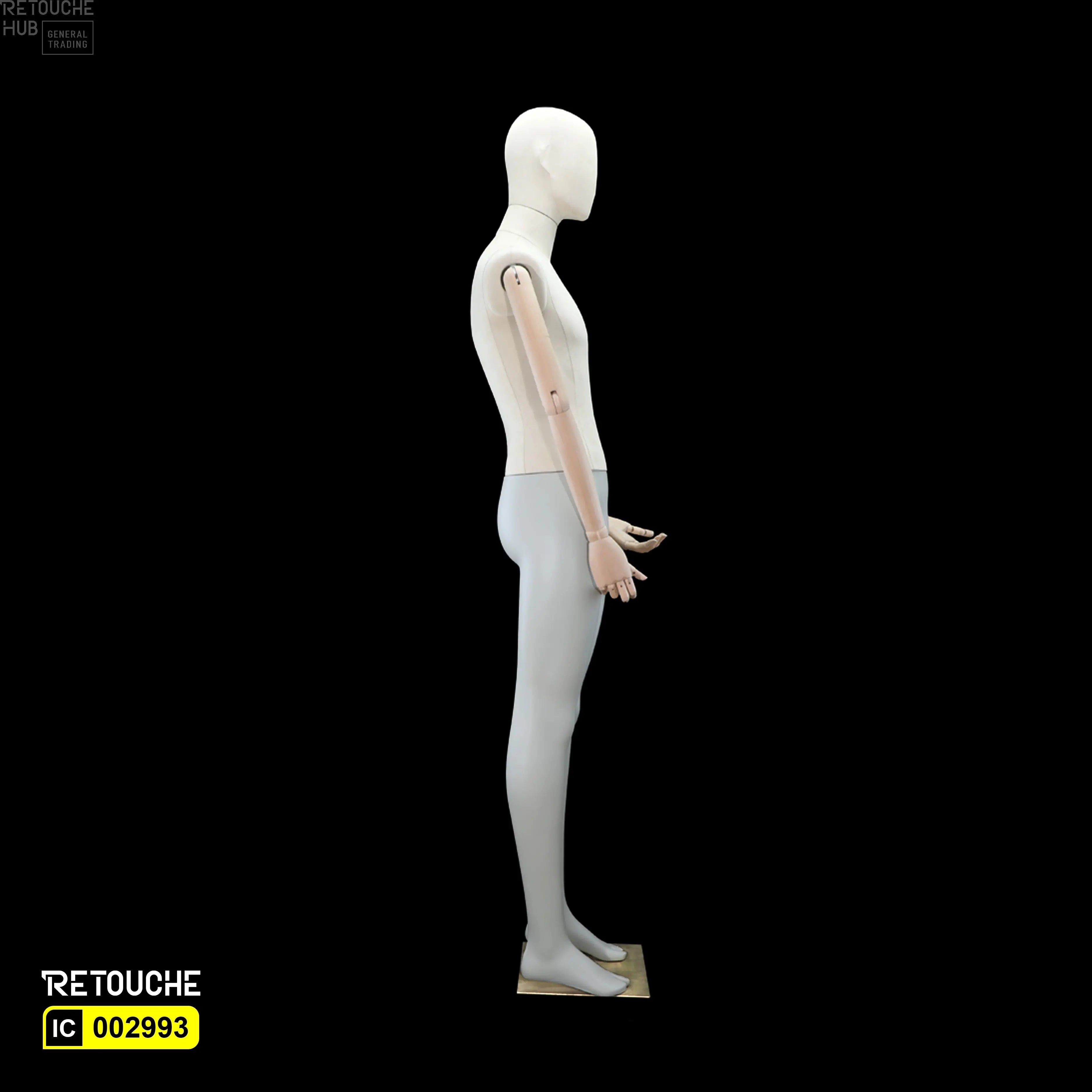 Male Mannequin, Flexible Wooden Arms - Retouche Hub General Trading LLC®